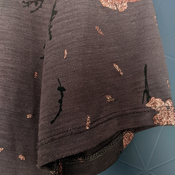 Grey Floral T-shirt | Zara - Picture 3 of 7